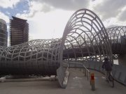 Docklands bike path bridge